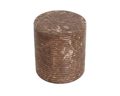 Riva Stool - Marble Look - Mocha