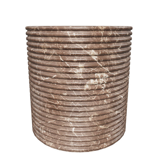 Riva Stool - Marble Look - Mocha
