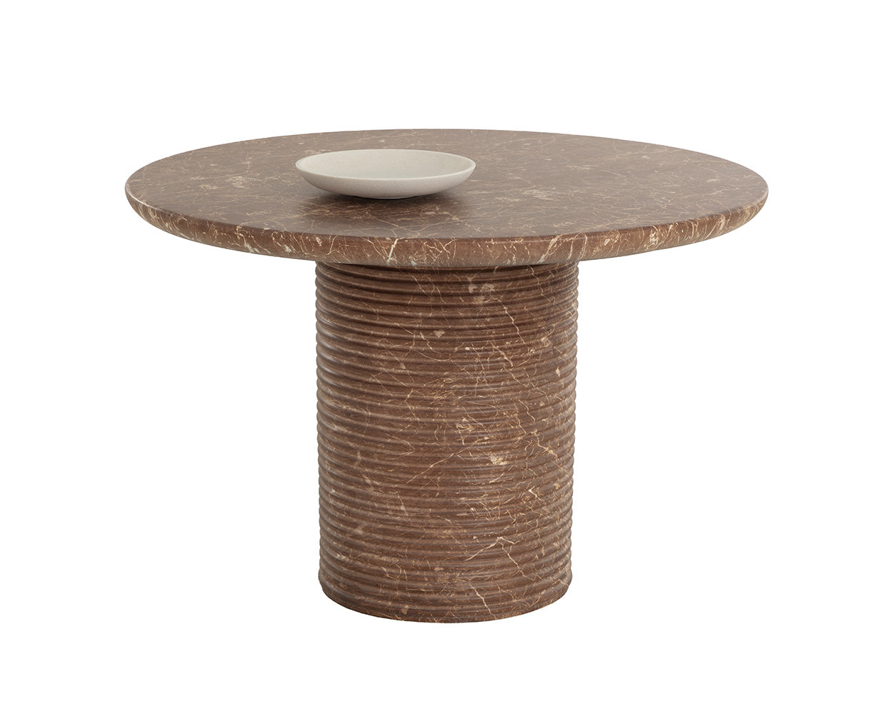 Riva Dining Table - Marble Look - Mocha