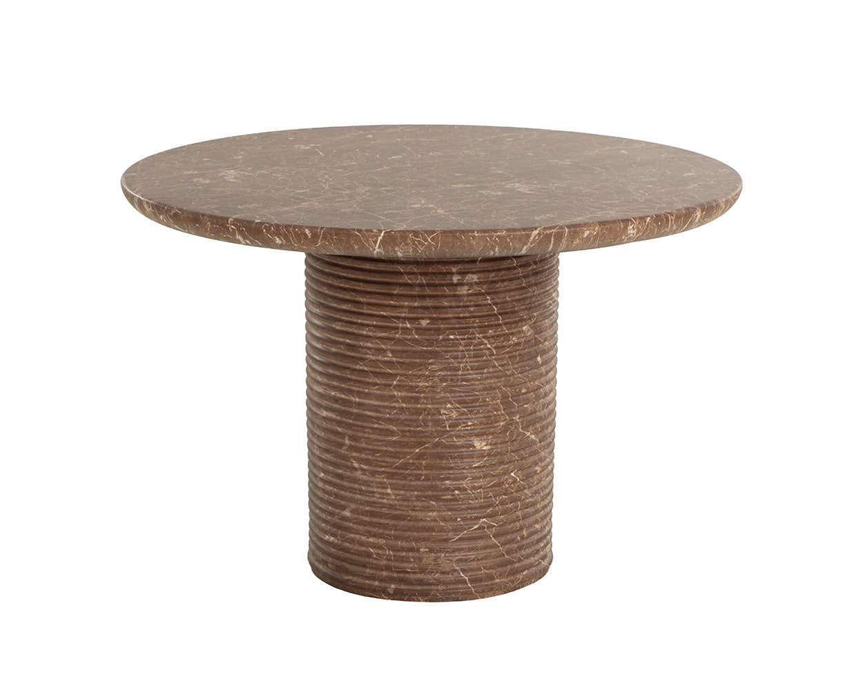 Riva Dining Table - Marble Look - Mocha