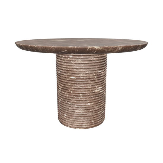 Riva Dining Table - Marble Look - Mocha