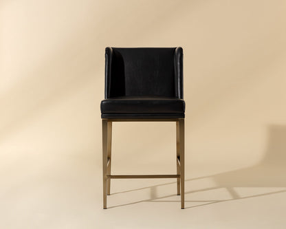 Joplin Counter Stool - Cantina Black / Vera White Pepper