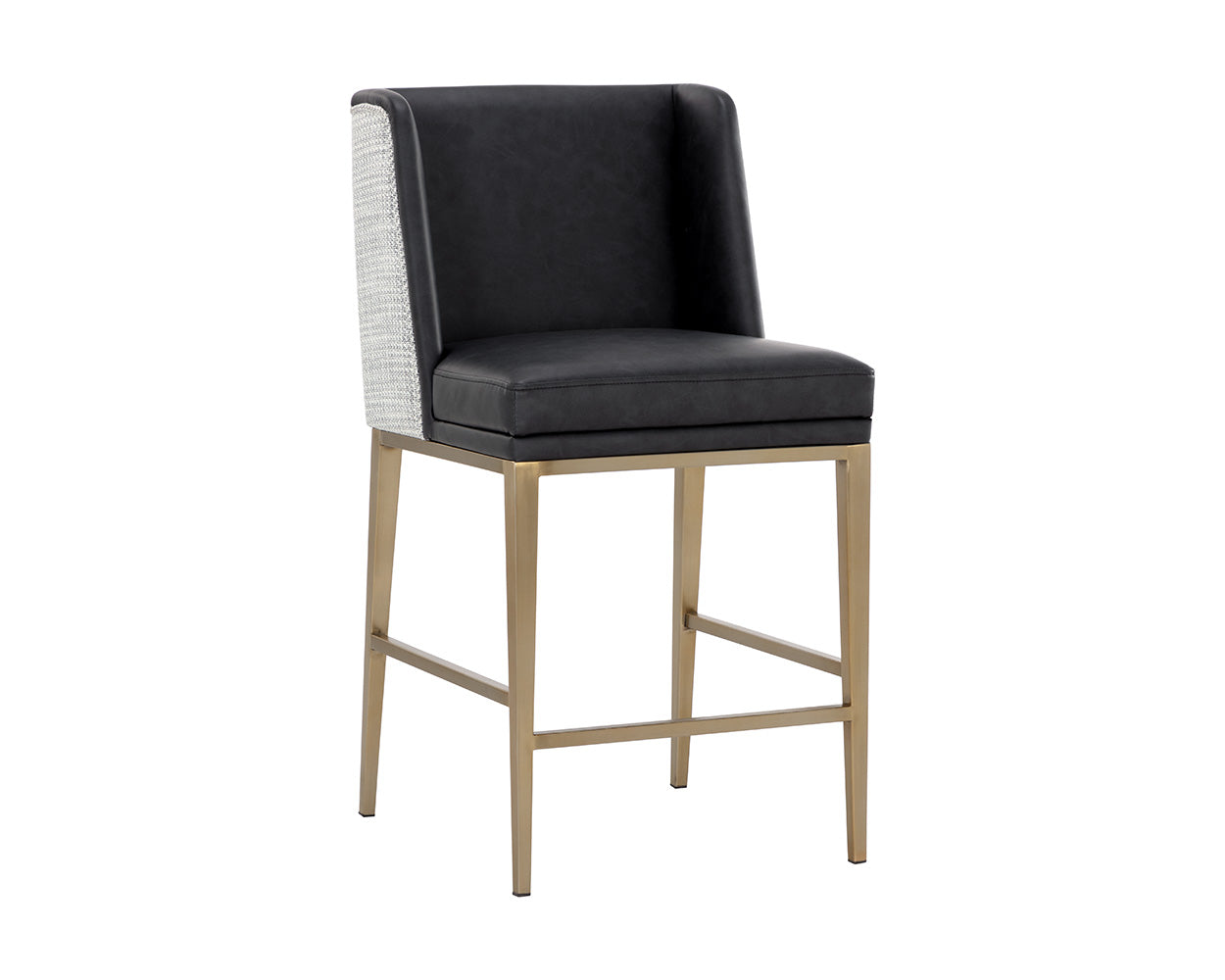 Joplin Counter Stool - Cantina Black / Vera White Pepper