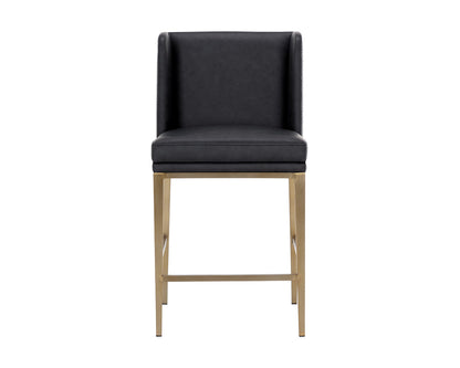 Joplin Counter Stool - Cantina Black / Vera White Pepper