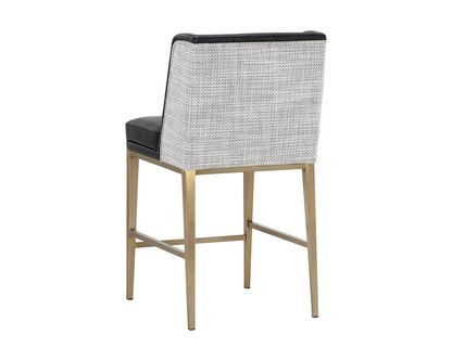 Joplin Counter Stool - Cantina Black / Vera White Pepper