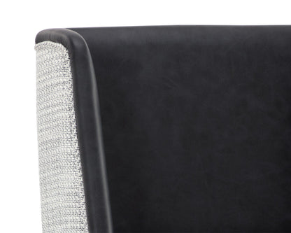 Joplin Counter Stool - Cantina Black / Vera White Pepper