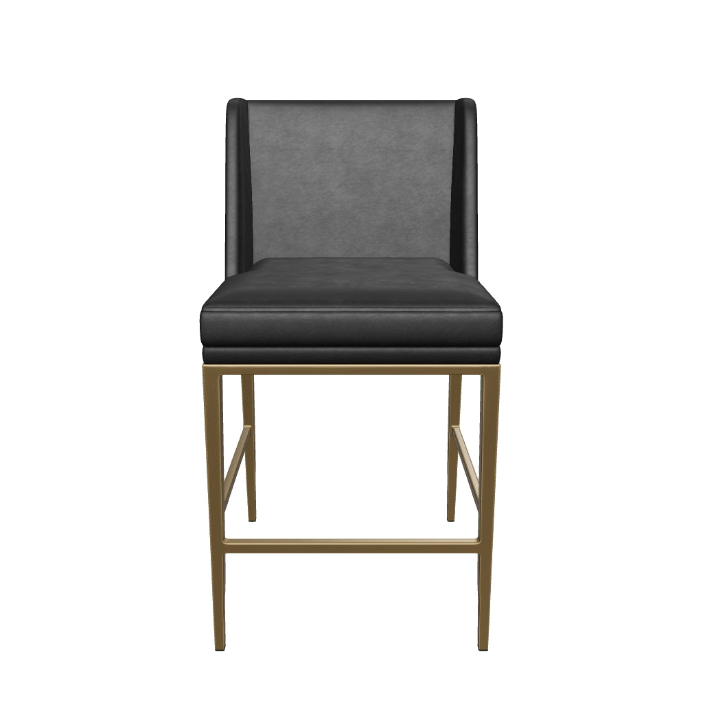 Joplin Counter Stool - Cantina Black / Vera White Pepper