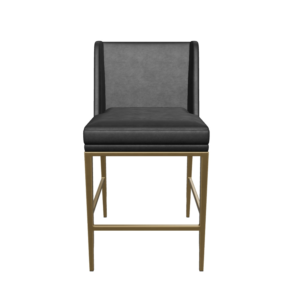 Joplin Counter Stool - Cantina Black / Vera White Pepper