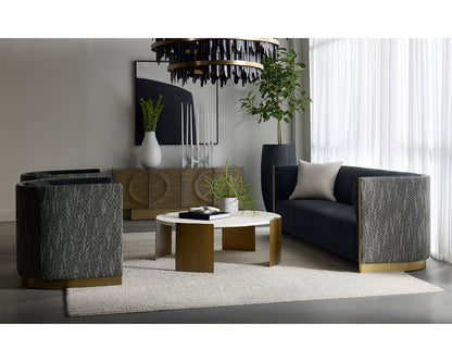 Larron Sofa - Abbington Black / Hobbes Night