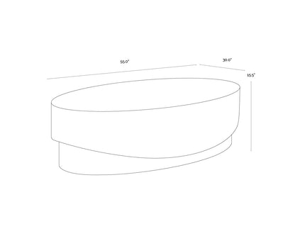 Leda Coffee Table - Oval