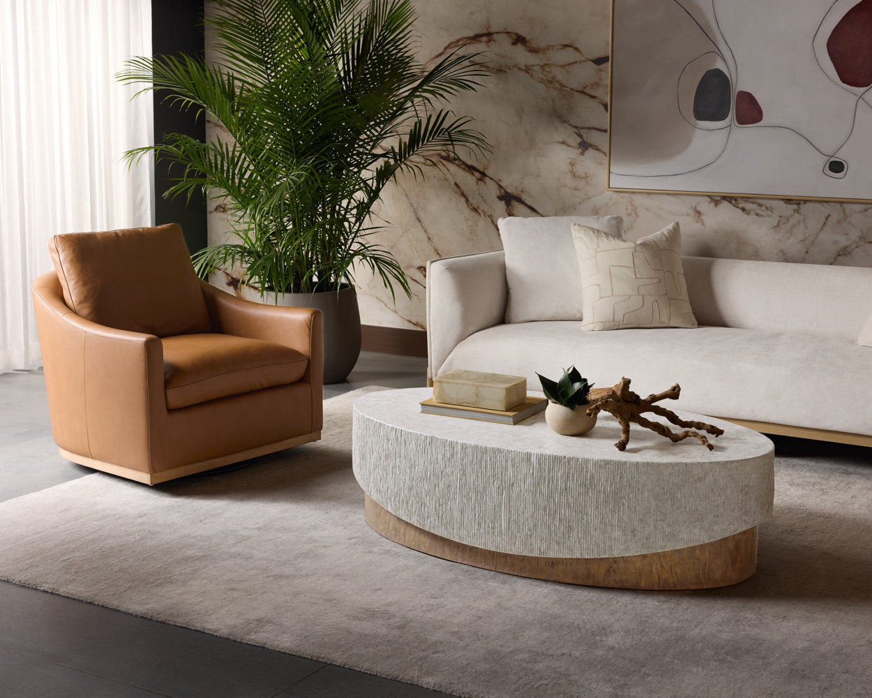 Leda Coffee Table - Oval
