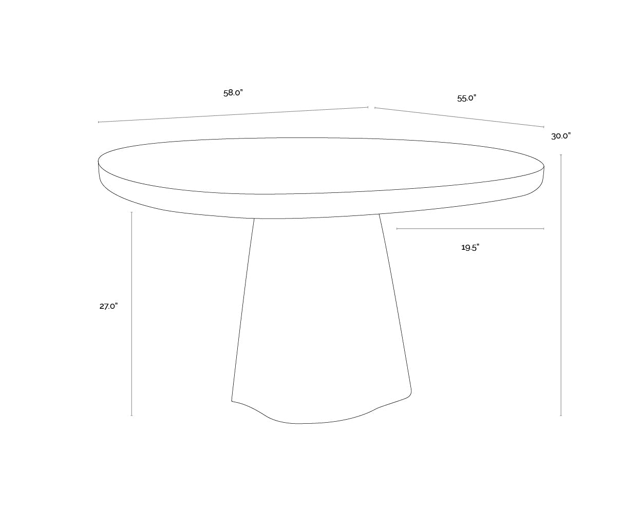 Celica Dining Table - Summer Sand