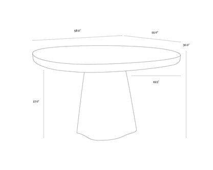 Celica Dining Table - Summer Sand