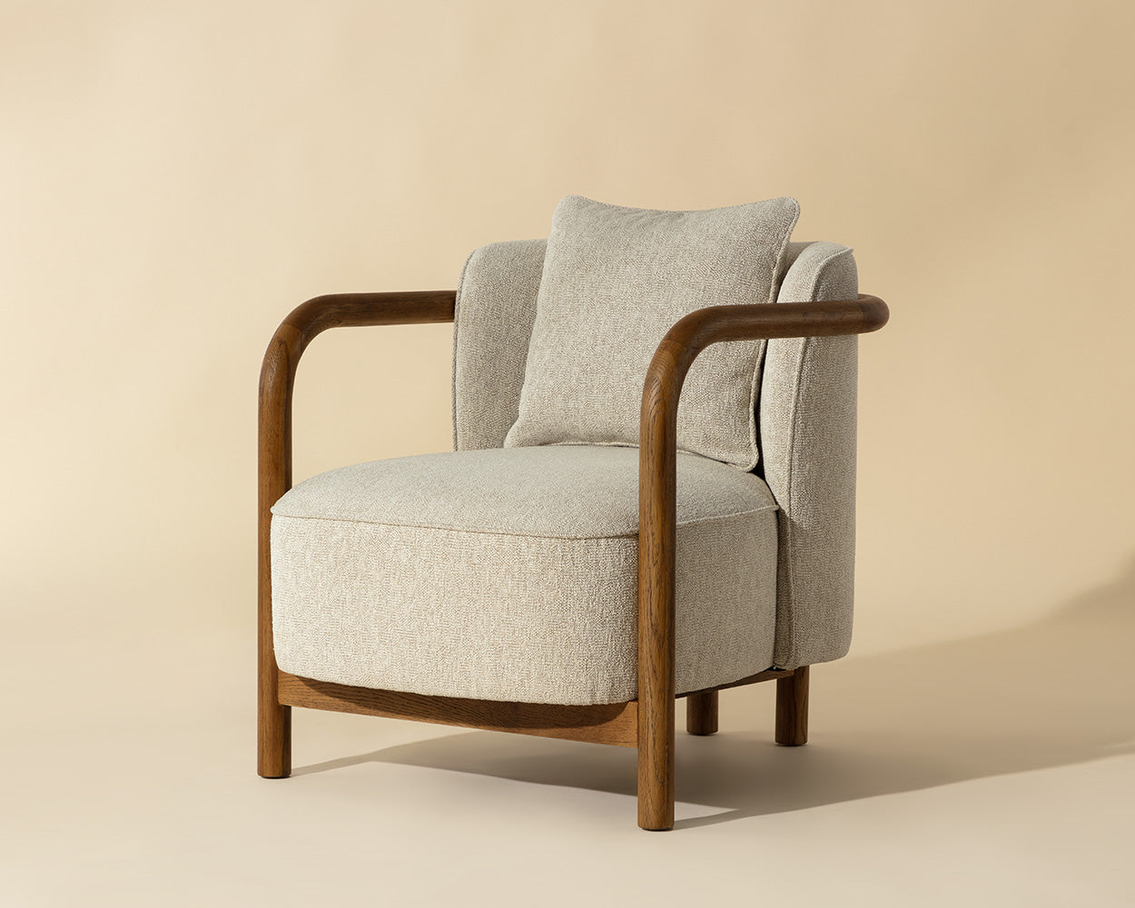 Beatrice Lounge Chair - Dove Cream
