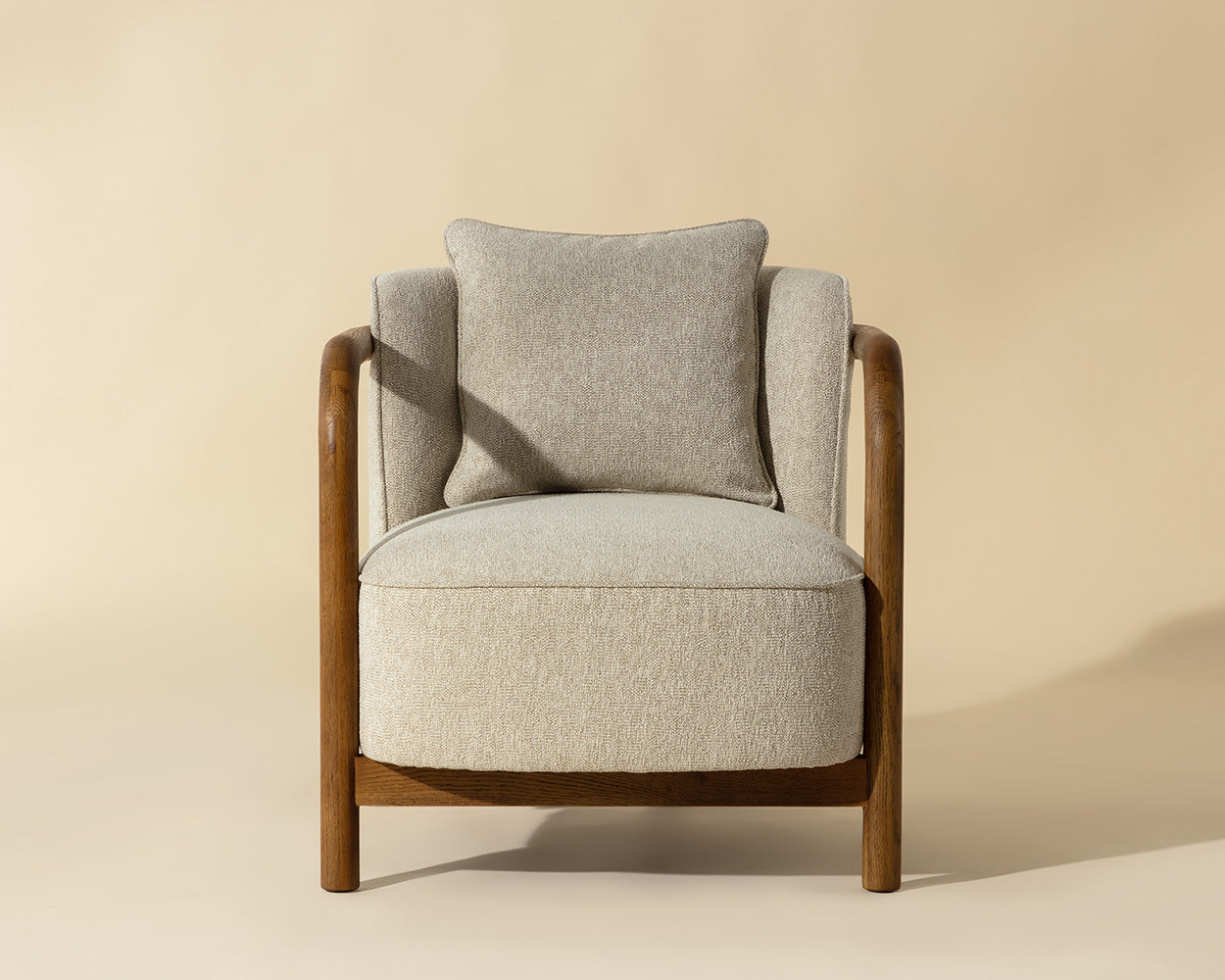 Beatrice Lounge Chair - Dove Cream