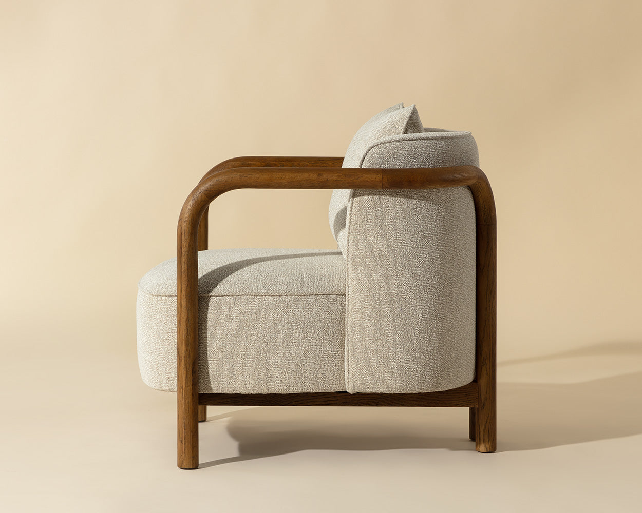 Beatrice Lounge Chair - Dove Cream
