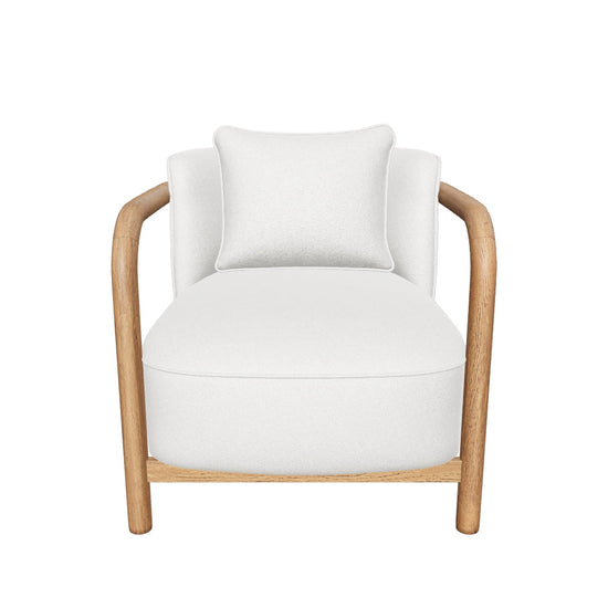 Beatrice Lounge Chair - Dove Cream