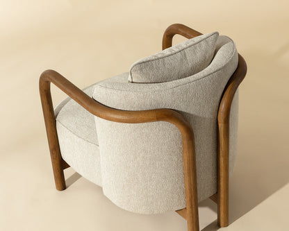 Beatrice Lounge Chair - Dove Cream