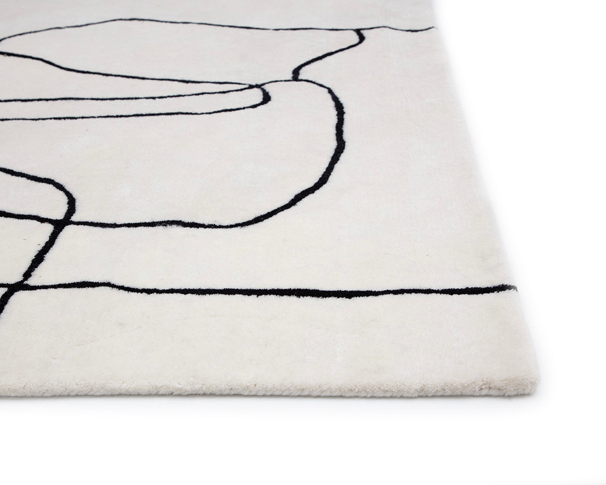 Tilda Hand-Tufted Rug - IVory / Charcoal