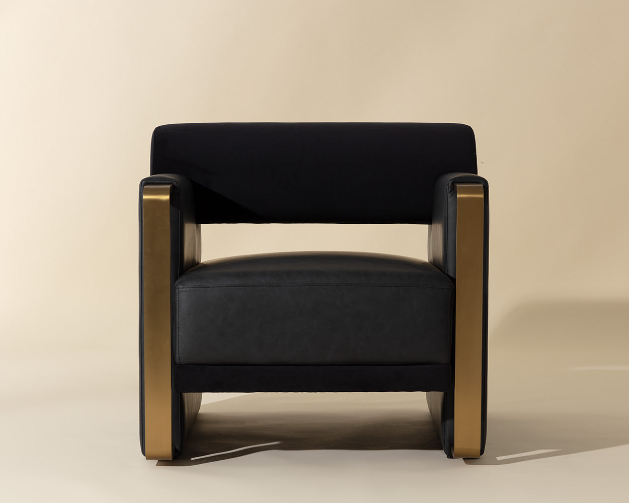 Edgar Lounge Chair - Bravo Black / Abbington Black