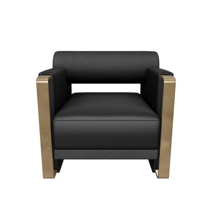 Edgar Lounge Chair - Bravo Black / Abbington Black