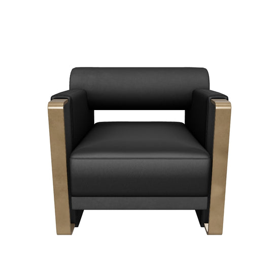Edgar Lounge Chair - Bravo Black / Abbington Black