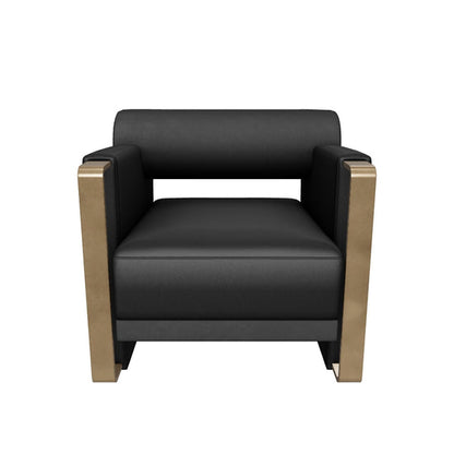 Edgar Lounge Chair - Bravo Black / Abbington Black