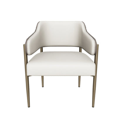 Tova Dining Armchair - Dillon Cream / Bravo Ash