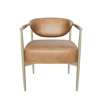 Heloise Dining Armchair - Milliken Cognac