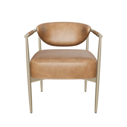 Heloise Dining Armchair - Milliken Cognac