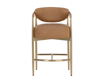 Heloise Counter Stool - Milliken Cognac