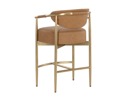 Heloise Counter Stool - Milliken Cognac