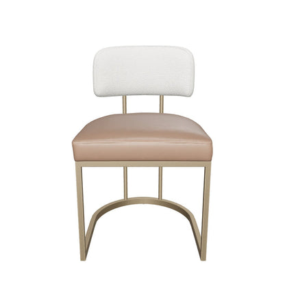 Larissa Dining Chair - Napa Cognac / Rhea Light Barley