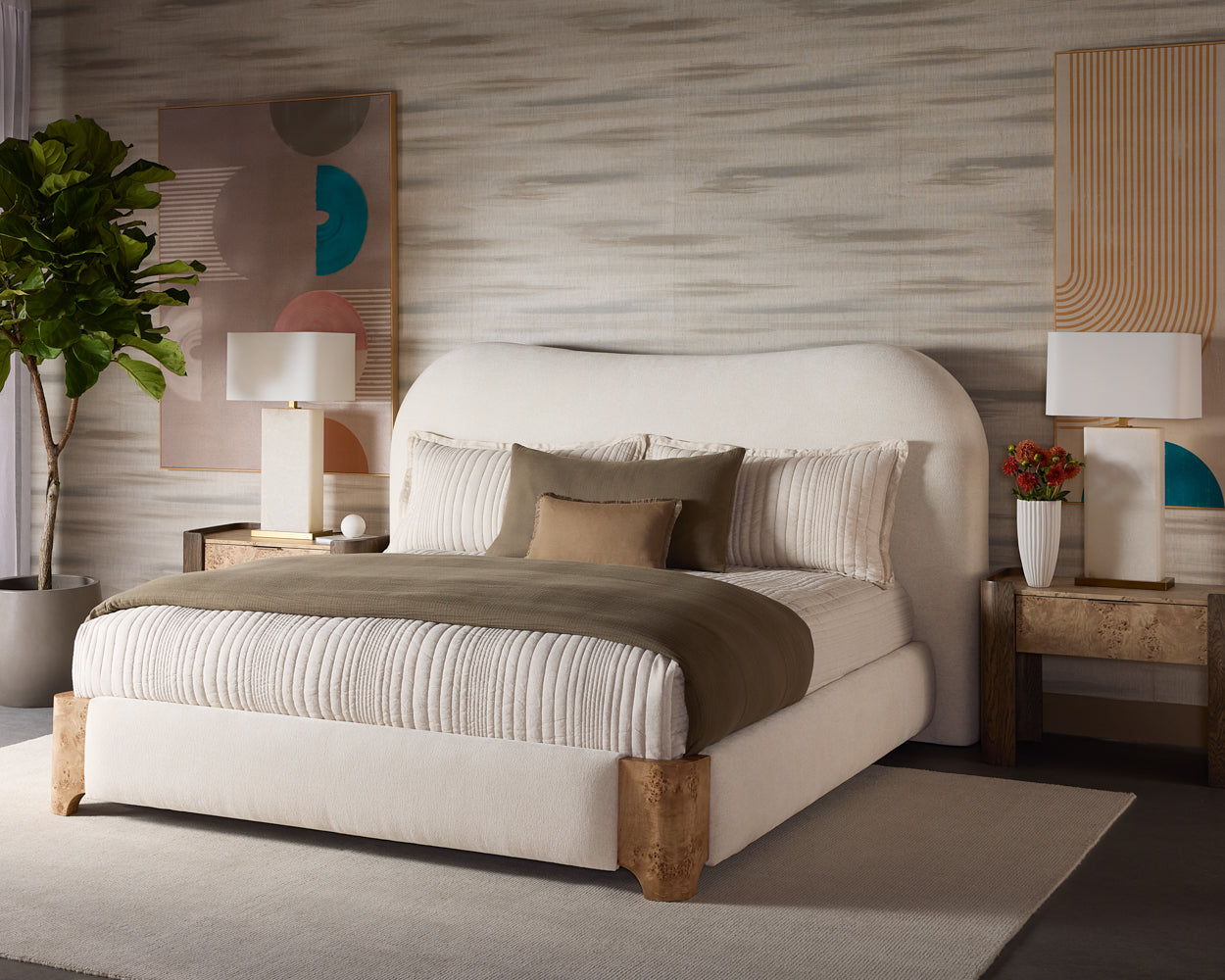 Knowles Bed - King - Eclipse White