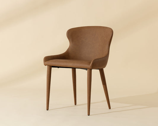 Evora Dining Chair - Milliken Cognac