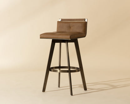 Arizona Swivel Barstool - Milliken Cognac
