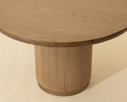 Kalla Dining Table - Round - Rustic Oak