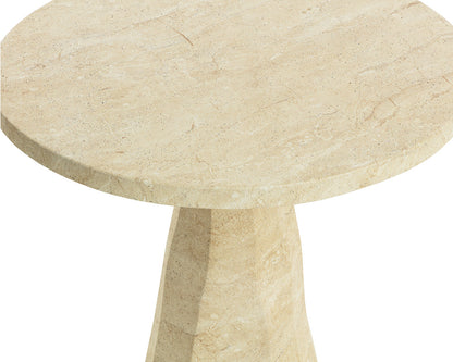 Kliff Bistro Table - Travertine Look - Natural