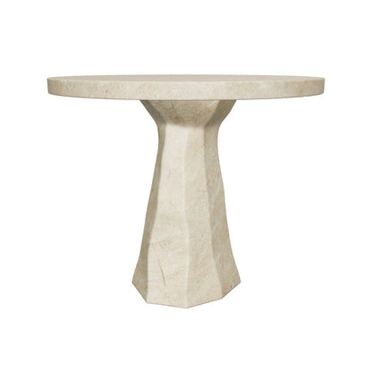 Kliff Bistro Table - Travertine Look - Natural