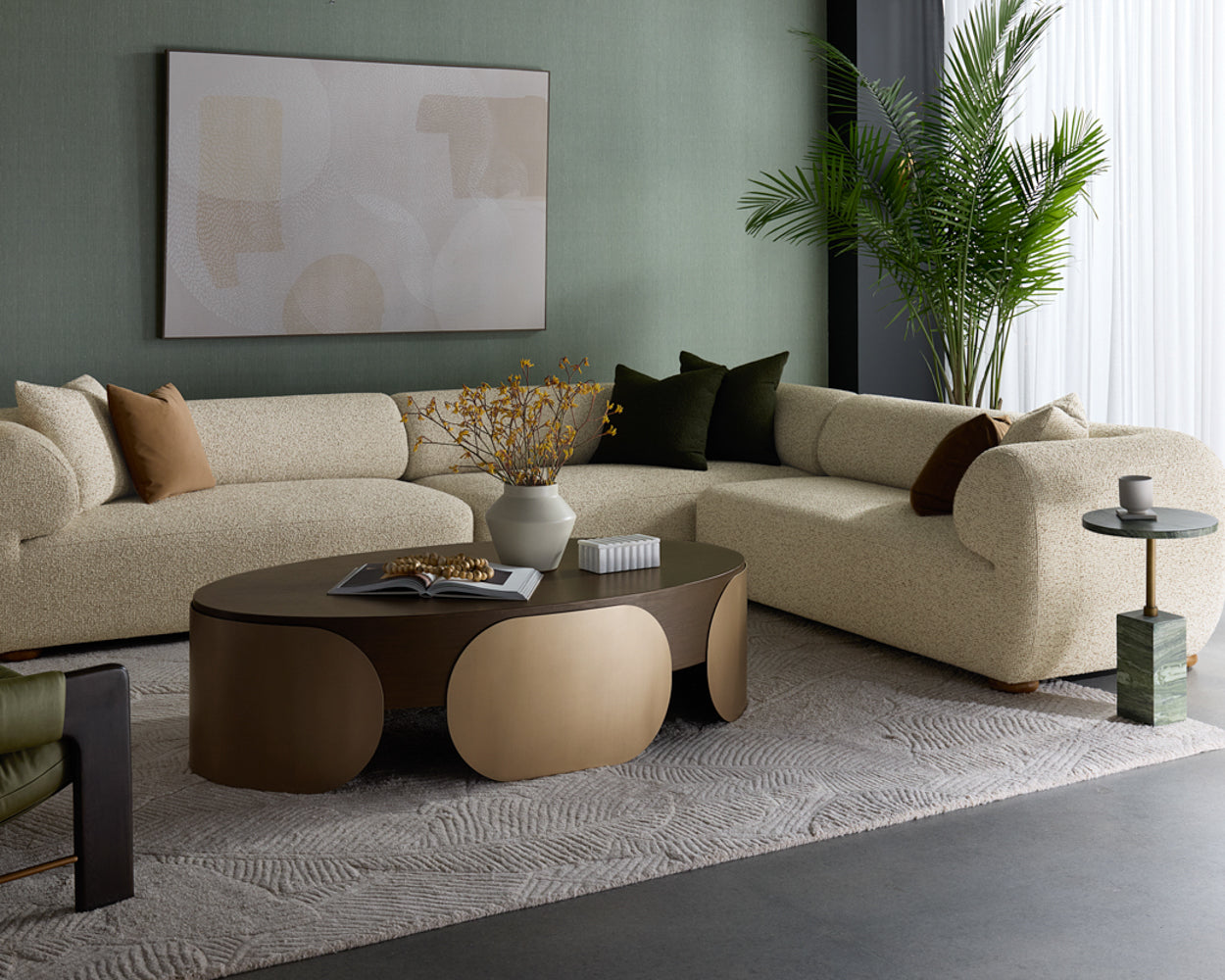 Henriette Modular Sofa - RAF - Noah Ecru / Kona Camel