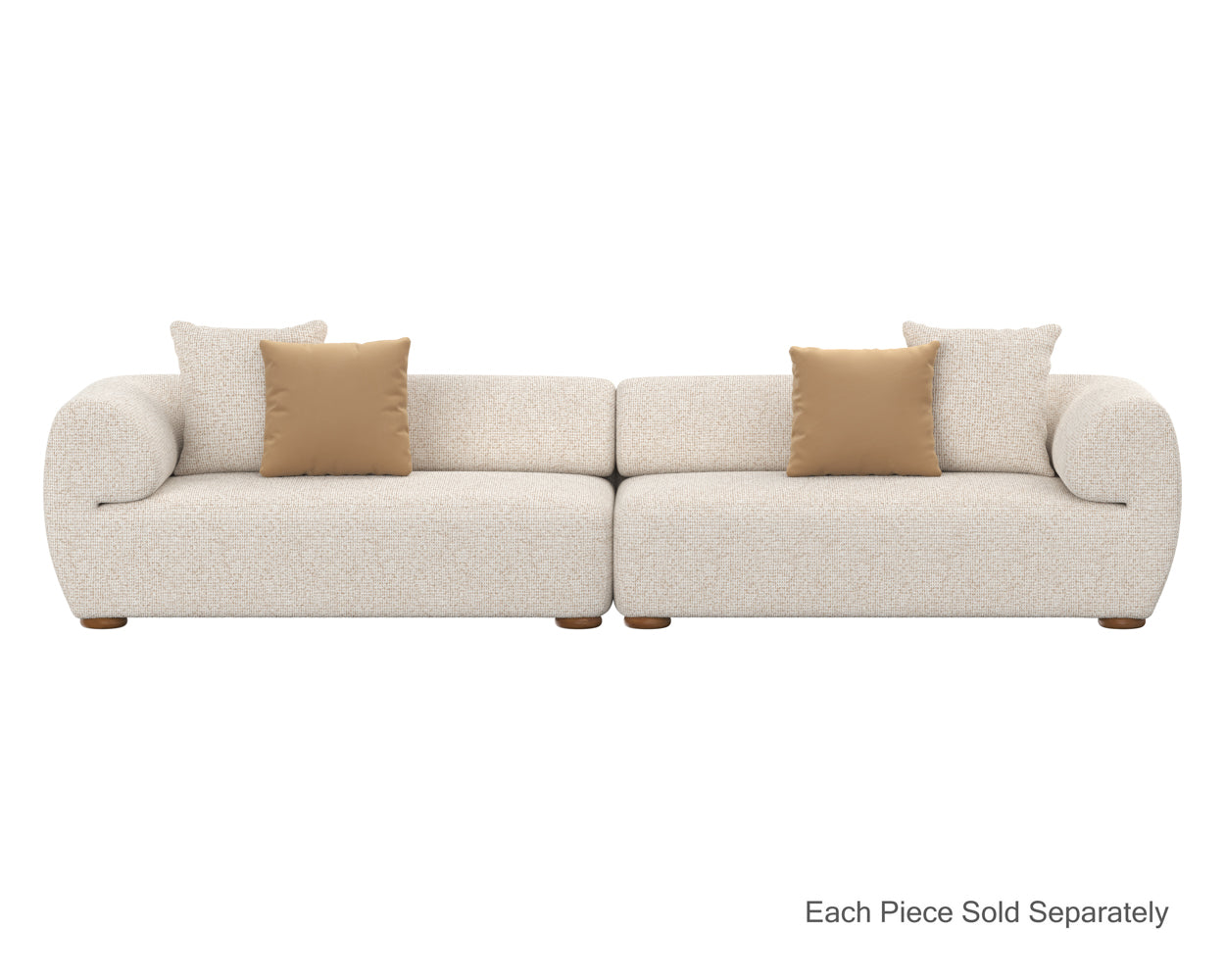 Henriette Modular Sofa - RAF - Noah Ecru / Kona Camel