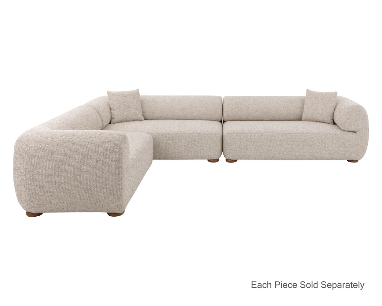 Henriette Modular Sofa - RAF - Noah Ecru / Kona Camel