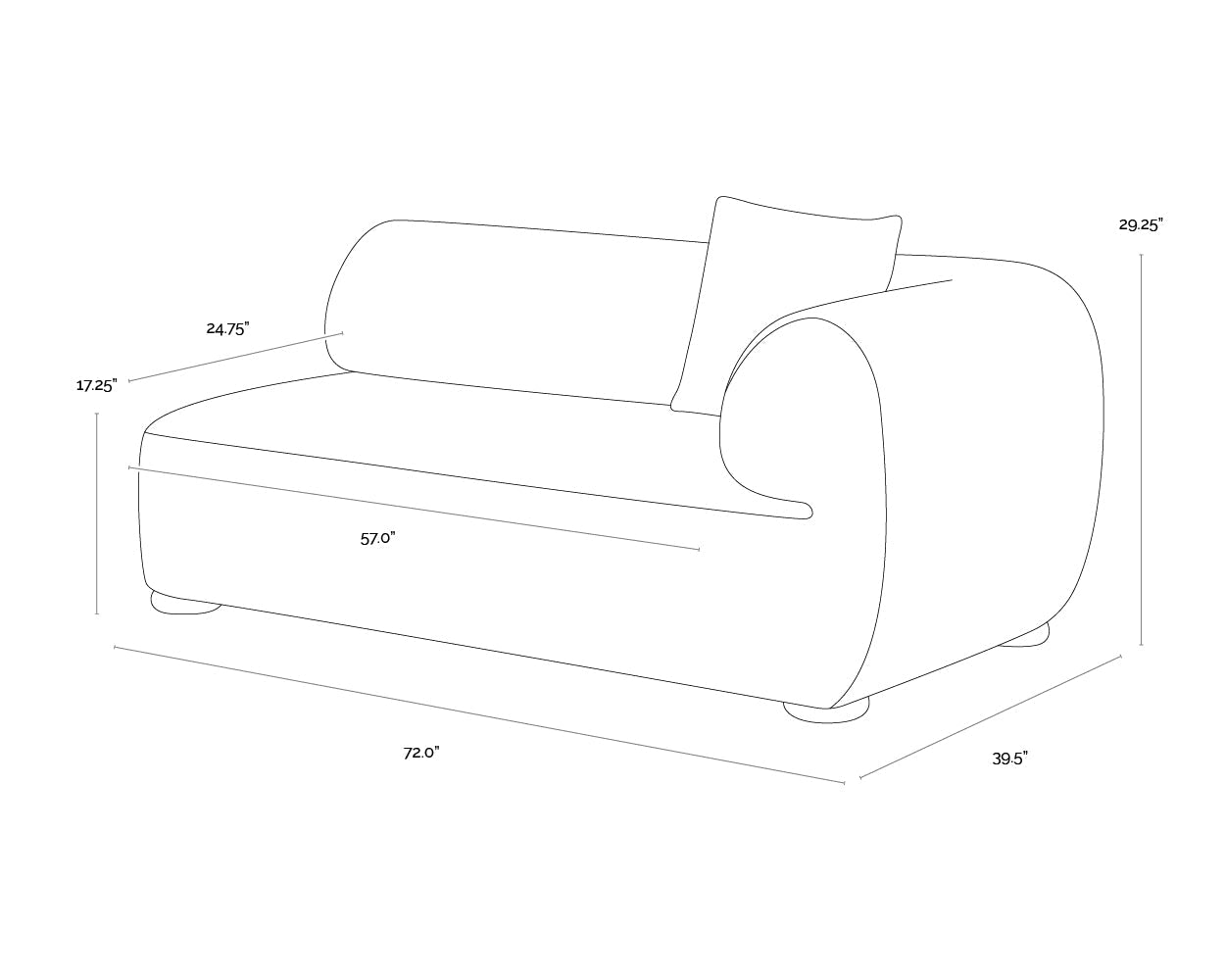 Henriette Modular Sofa - RAF - Noah Ecru / Kona Camel