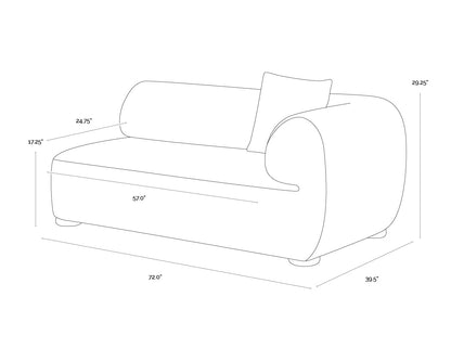Henriette Modular Sofa - RAF - Noah Ecru / Kona Camel