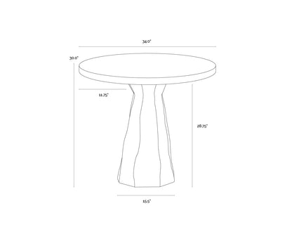 Kliff Bistro Table - Black