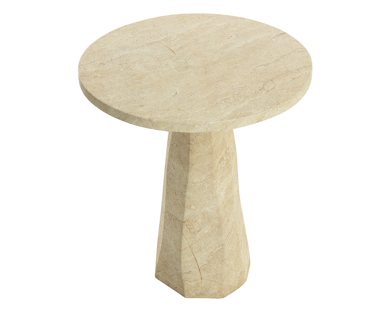 Kliff Bar Table - Travertine Look - Natural