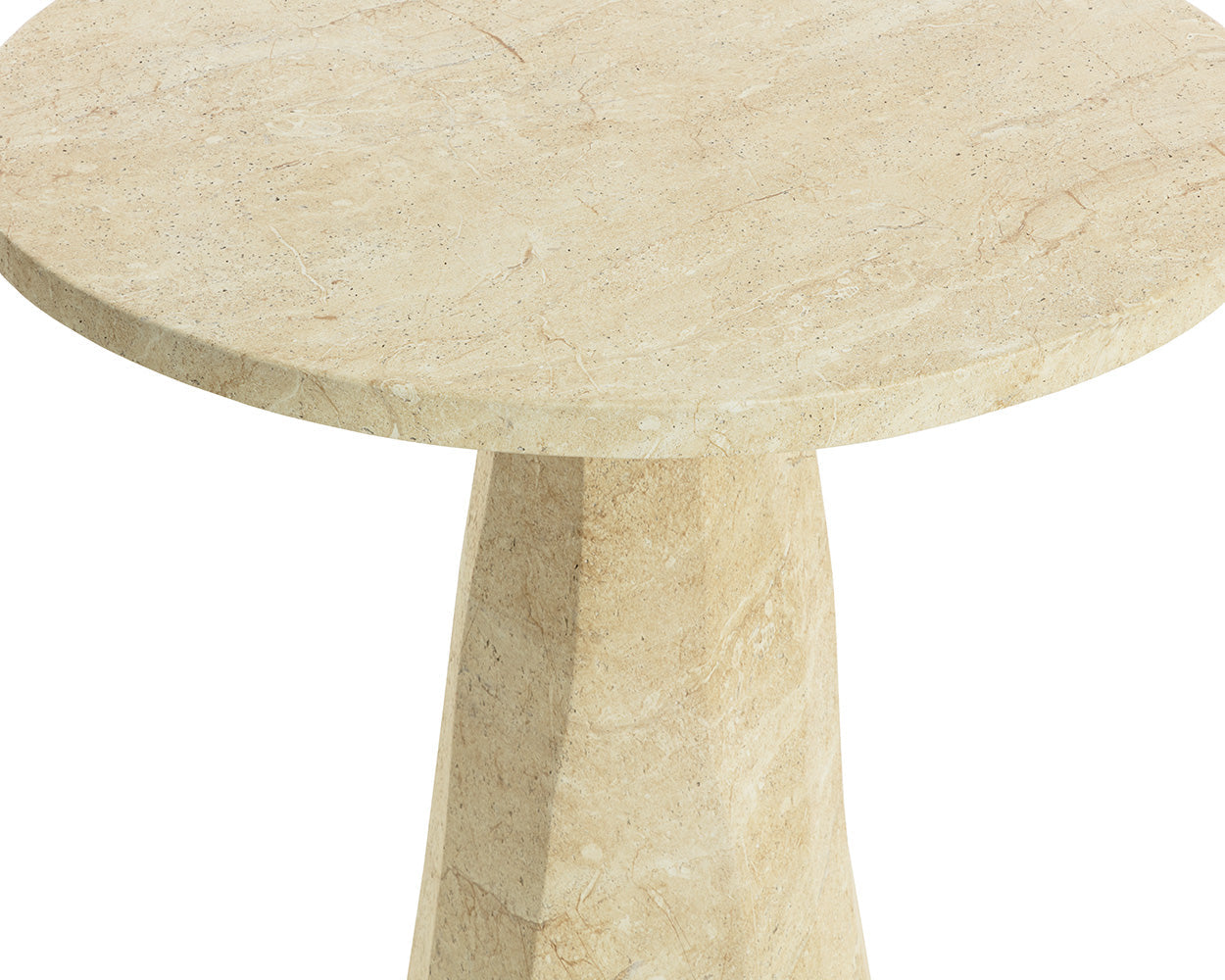 Kliff Bar Table - Travertine Look - Natural