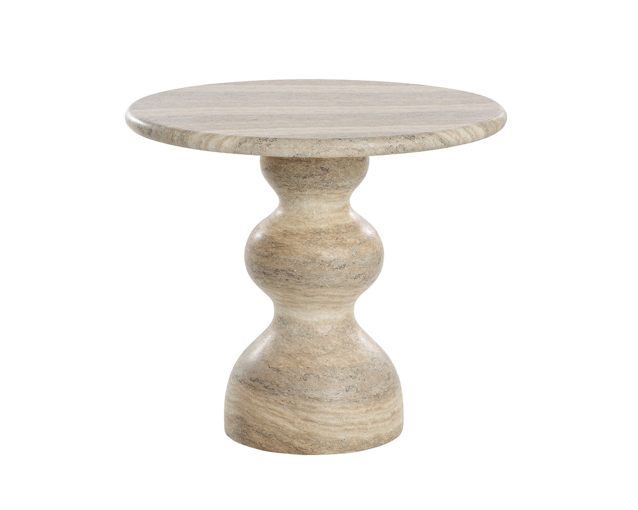 Raul Bistro Table - Travertine Look - Dune