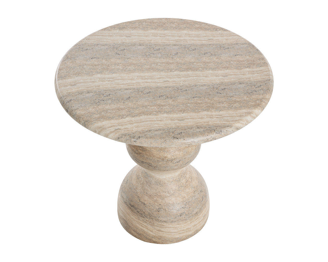 Raul Bistro Table - Travertine Look - Dune