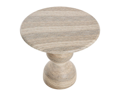Raul Bistro Table - Travertine Look - Dune